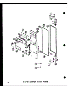 Refrigerator Door Parts parts for Amana Side-By-Side Refrigerator SRI19B-G-P73320-48WG from AppliancePartsPros.com