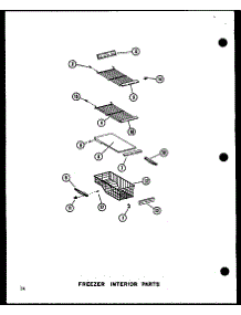 Freezer Interior Parts (Sri19c-C / P73320-54Wc) (Sri19c-A / P73320-54Wa) (Sri19c-G / P73320-54Wg) (Sri19c / P73320-54W) (Sri19c-L / P73320-54Wl) (Sdi22c-C / P73320-53Wc) (Sdi22c / P73320-53W) (Sdi22c-A / P73320-53Wa) (Sdi22c-L / P73320-53Wl) (Sdi22c-G / P73320-53Wg) (Sdi25c- parts for Amana Side-By-Side Refrigerator SRI19C-C-P73320-54WC from AppliancePartsPros.com