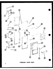 Freezer Door Assy (Sri19c-C / P73320-54Wc) (Sri19c-A / P73320-54Wa) (Sri19c-G / P73320-54Wg) (Sri19c / P73320-54W) (Sri19c-L / P73320-54Wl) (Sdi22c-C / P73320-53Wc) (Sdi22c / P73320-53W) (Sdi22c-A / P73320-53Wa) (Sdi22c-L / P73320-53Wl) (Sdi22c-G / P73320-53Wg) (Sdi25c-C / P73 parts for Amana Side-By-Side Refrigerator SRI19C-L-P73900-5WL from AppliancePartsPros.com