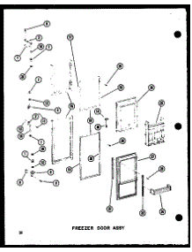 Freezer Door Assy (Sri19c-G / P73900-5Wg) (Sri19c-A / P73900-5Wa) (Sri19c-C / P73900-5Wc) (Sri19c-L / P73900-5Wl) (Sri19c / P73900-5W) (Sdi22c-C / P73900-6Wc) (Sdi22c / P73900-6W) (Sdi22c-A / P73900-6Wa) (Sdi22c-L / P73900-6Wl) (Sdi22c-G / P73900-6Wg) (Sdi25c-C / P73900-7Wc) ( parts for Amana Side-By-Side Refrigerator SRI19C-P73320-54W from AppliancePartsPros.com