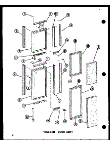 Freezer Door Assy parts for Amana Side-By-Side Refrigerator SRI19D-P73900-15W from AppliancePartsPros.com