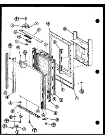 Freezer Door Trim parts for Amana Side-By-Side Refrigerator SRI19F-P7700010W from AppliancePartsPros.com