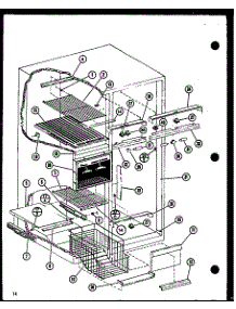 Freezer Shelves parts for Amana Side-By-Side Refrigerator SRI19F-P7700010W from AppliancePartsPros.com