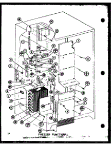 Freezer Functional parts for Amana Side-By-Side Refrigerator SRI19GG-P7745504WG from AppliancePartsPros.com