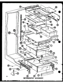 Refrigerator Accessory parts for Amana Side-By-Side Refrigerator SRI19GL-P7745504WL from AppliancePartsPros.com
