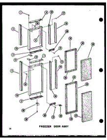 Freezer Door Assy (Sdi25n-1-A / P60230-82Wa) (Sdi25n-1-C / P60230-83Wc) (Sdi25n-1-Ag / P60230-82Wg) (Sdi25n-1 / P60230-83W) (Sdi25n-1 / P60230-93W) (Sdi25n-1-C / P60230-93Wc) (Sdi25n-1-Ag / P60230-93Wg) (Sdi25n-1-A / P60230-93Wa) (Sdi25w / P60340-17W) (Sdi25w-C / P60340-17Wc parts for Amana Side-By-Side Refrigerator SRI19W-AG-P60340-24WG from AppliancePartsPros.com