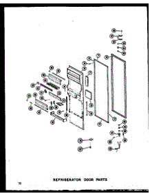 Refrigerator Door Parts parts for Amana Side-By-Side Refrigerator SRI19W-C-P60340-50WC from AppliancePartsPros.com