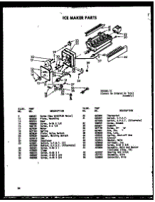 Ice Maker Parts parts for Amana Side-By-Side Refrigerator SRI19W-C-P60340-50WC from AppliancePartsPros.com