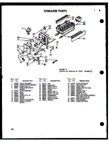 Icemaker Parts (Sri519w-C / P73320-25Wc) (Sri519w / P73320-25W) (Sri519w-A / P73320-25Wa) (Sri519w-L / P73320-25Wl) (Sri519w-Ag / P73320-25Wg) parts for Amana Side-By-Side Refrigerator SRI19W-C-P73320-13WC from AppliancePartsPros.com