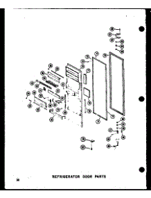 Refrigerator Door Parts (Sdi25n-1-A / P60230-82Wa) (Sdi25n-1-C / P60230-83Wc) (Sdi25n-1-Ag / P60230-82Wg) (Sdi25n-1 / P60230-83W) (Sdi25n-1 / P60230-93W) (Sdi25n-1-C / P60230-93Wc) (Sdi25n-1-Ag / P60230-93Wg) (Sdi25n-1-A / P60230-93Wa) (Sdi25w / P60340-17W) (Sdi25w-C / P6034 parts for Amana Side-By-Side Refrigerator SRI19W-P60340-24W from AppliancePartsPros.com