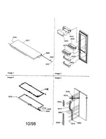 Refrigerator Door / Door Trim / Handles parts for Amana Side-By-Side Refrigerator SRI21VE-P1315601WE from AppliancePartsPros.com