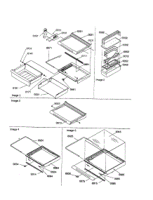 Deli / Shelves / Crisper Assemblies parts for Amana Side-By-Side Refrigerator SRI21VE-P1315601WE from AppliancePartsPros.com