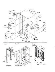 Cabinet Parts And Toe Grille parts for Amana Side-By-Side Refrigerator SRI21VE-P1315601WE from AppliancePartsPros.com