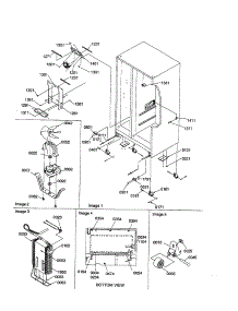 Drain Systems / Rollers / Evaporator parts for Amana Side-By-Side Refrigerator SRI21VE-P1315601WE from AppliancePartsPros.com