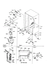 Drain Systems / Rollers / Evaporator parts for Amana Side-By-Side Refrigerator SRI21VL-P1315601WL from AppliancePartsPros.com