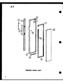 Freezer Door Assy parts for Amana Side-By-Side Refrigerator SRI22E-1-L-P74870-26WL from AppliancePartsPros.com