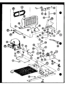 Compressor parts for Amana Side-By-Side Refrigerator SRI25F-G-P7700006WG from AppliancePartsPros.com