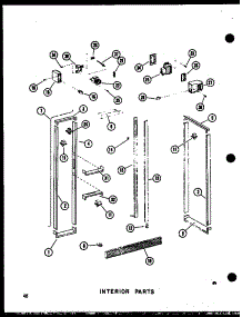 Interior Parts (Sri19c-G / P73900-5Wg) (Sri19c-A / P73900-5Wa) (Sri19c-C / P73900-5Wc) (Sri19c-L / P73900-5Wl) (Sri19c / P73900-5W) (Sdi22c-C / P73900-6Wc) (Sdi22c / P73900-6W) (Sdi22c-A / P73900-6Wa) (Sdi22c-L / P73900-6Wl) (Sdi22c-G / P73900-6Wg) (Sdi25c-C / P73900-7Wc) (Sdi parts for Amana Side-By-Side Refrigerator SRI519C-L-P73900-9WL from AppliancePartsPros.com