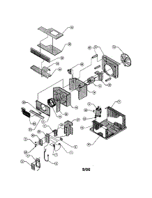 Chassis parts for Friedrich Room Air Conditioner SS14J10R-B from AppliancePartsPros.com