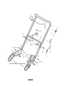 Handle parts for Snapper Gas Snowblower SS50220E (7800080) from AppliancePartsPros.com