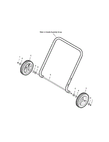 Wheel Assembly parts for Snapper Gas Snowblower SS50220E (7800080) from AppliancePartsPros.com