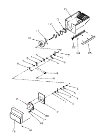 Crushed Ice Bucket parts for Amana Side-By-Side Refrigerator SSD21SBL-P1193904WL from AppliancePartsPros.com