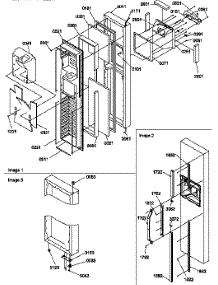 Freezer Door parts for Amana Side-By-Side Refrigerator SSD21SL-P1193908WL from AppliancePartsPros.com