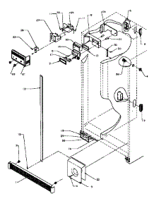 Ref / Fz Controls And Cabinet Parts parts for Amana Side-By-Side Refrigerator SSD25N5L-P1178903WL from AppliancePartsPros.com