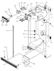 Refrigerator / Freezer Controls And Cabinet parts for Amana Side-By-Side Refrigerator SSD25NB-P1162409W from AppliancePartsPros.com