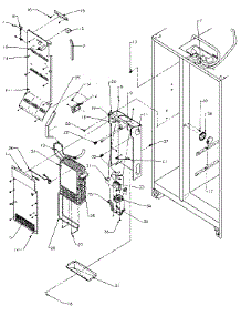 Evaporator And Air Handling parts for Amana Side-By-Side Refrigerator SSD25NB-P1162409W from AppliancePartsPros.com