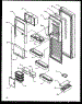 Refrigerator Door (Sxd27nl / P1162408wl) (Sxd27ne / P1162408we) (Sxd27nw / P1162408ww) (Sxd27nw / P1162411ww) (Sxd27ne / P1162411we) (Sxd27nl / P1162411wl)