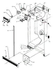 Refrigerator / Freezer Controls And Cabinet Parts parts for Amana Side-By-Side Refrigerator SSD25NBW-P1162421WW from AppliancePartsPros.com