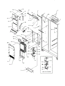 Motor-Evaporator Fan parts for Amana Side-By-Side Refrigerator SSD25SBL-P1190413WL from AppliancePartsPros.com