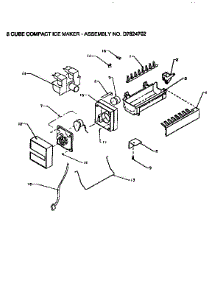 Ice Maker parts for Amana Side-By-Side Refrigerator SSD25SL-P119042WL from AppliancePartsPros.com