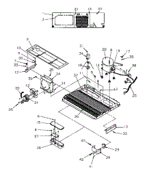 Machine Compartment parts for Amana Side-By-Side Refrigerator SSD25SW-P1190420WW from AppliancePartsPros.com