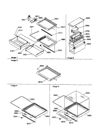 Deli, Shelf, Crisper Assemblies parts for Amana Side-By-Side Refrigerator SSD25TE-P1190316WE from AppliancePartsPros.com