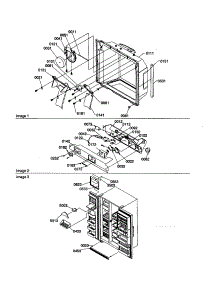 Water Cavity, Control Panel, Toe Grille parts for Amana Side-By-Side Refrigerator SSD25TL-P1314201WL from AppliancePartsPros.com