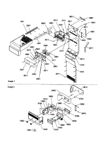 Ice Maker / Control Assembly parts for Amana Side-By-Side Refrigerator SSD25TW-P1190316WW from AppliancePartsPros.com