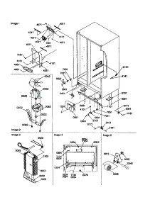 Drain Systems / Rollers / Evaporator parts for Amana Side-By-Side Refrigerator SSD25TW-P1314201WW from AppliancePartsPros.com