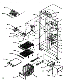 Freezer Shelving & Ref Light parts for Amana Side-By-Side Refrigerator SSD522NBW-P1181001WW from AppliancePartsPros.com