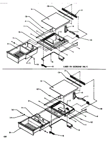 Shelving & Drawers (Ref) parts for Amana Side-By-Side Refrigerator SSD522NBW-P1181001WW from AppliancePartsPros.com