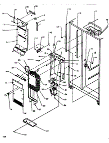 Evaporator & Air Handling parts for Amana Side-By-Side Refrigerator SSD522NBW-P1181001WW from AppliancePartsPros.com