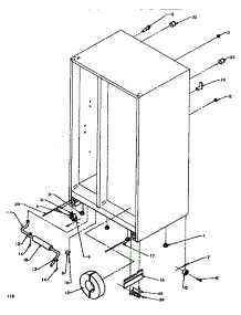 Drain System & Rollers parts for Amana Side-By-Side Refrigerator SSD522NBW-P1181001WW from AppliancePartsPros.com