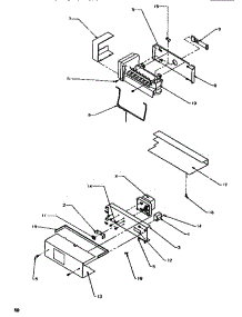 Icemaker parts for Amana Side-By-Side Refrigerator SSD522SBW-P1184701WW from AppliancePartsPros.com