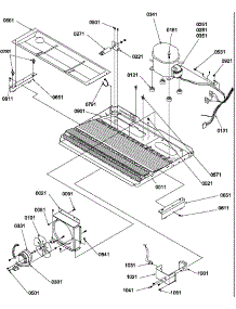 Machine Compartment parts for Amana Side-By-Side Refrigerator SSD522TBW-P1313601WW from AppliancePartsPros.com