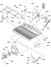 Machine Compartment parts for Amana Side-By-Side Refrigerator SSD522TW-P1309902WW from AppliancePartsPros.com