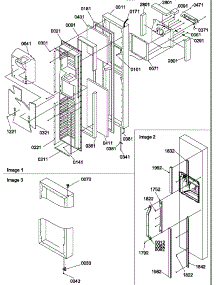 Freezer Door parts for Amana Side-By-Side Refrigerator SSD522TW-P1313602WW from AppliancePartsPros.com