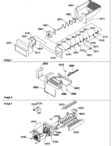 Ice Bucket Auger, Ice Maker Assy, And Ice Maker Parts parts for Amana Side-By-Side Refrigerator SSD522TW-P1313602WW from AppliancePartsPros.com