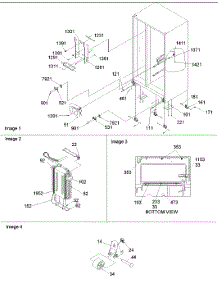 Drain, Rollers & Evap Assy parts for Amana Side-By-Side Refrigerator SSD522VS-P1320307WS from AppliancePartsPros.com