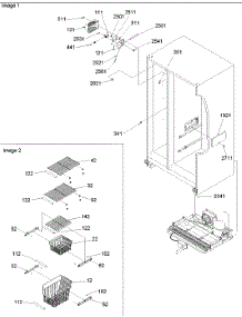 Freezer Shelves & Lights parts for Amana Side-By-Side Refrigerator SSD522VS-P1320307WS from AppliancePartsPros.com
